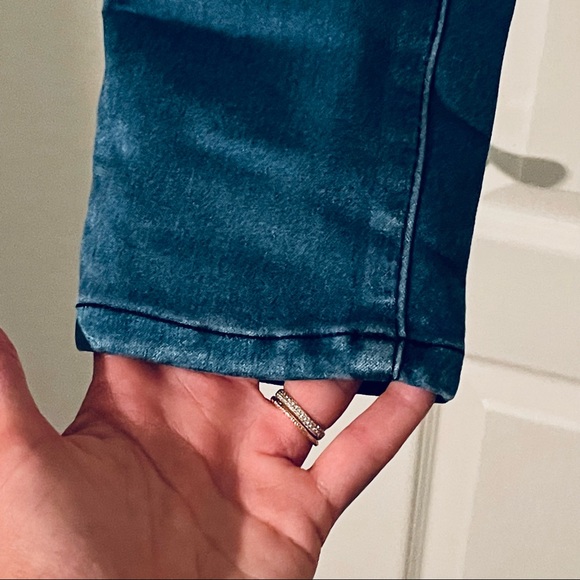 DG Diane Gilman Lux Sport Cropped Slim Stretch Cotton Denim Jeggings. Size M. - Picture 6 of 11